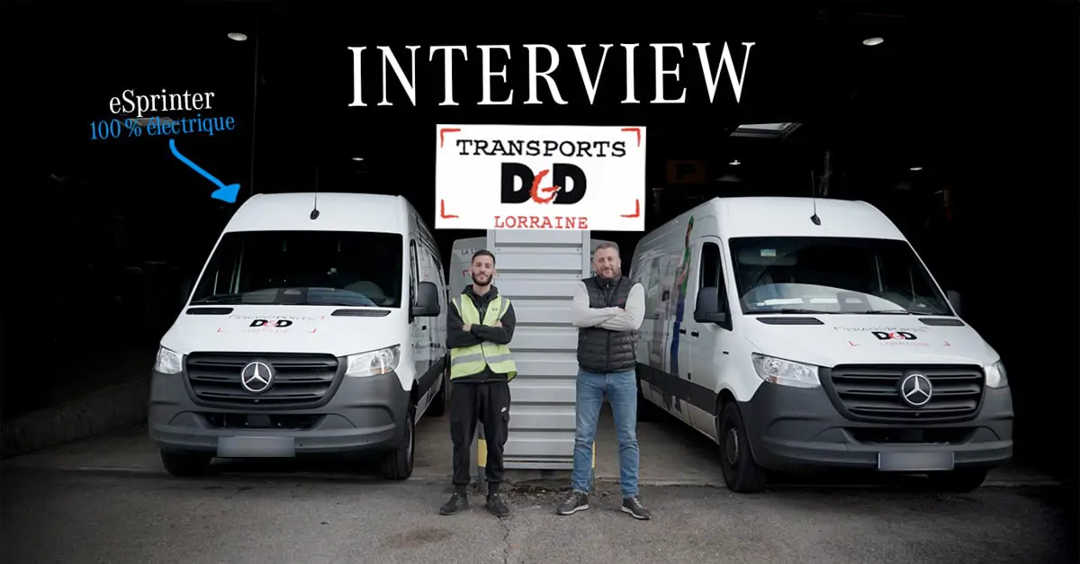 Témoignage et retour d'expérience de notre client DGD Lorraine sur sa flotte de Sprinter 100% électrique !