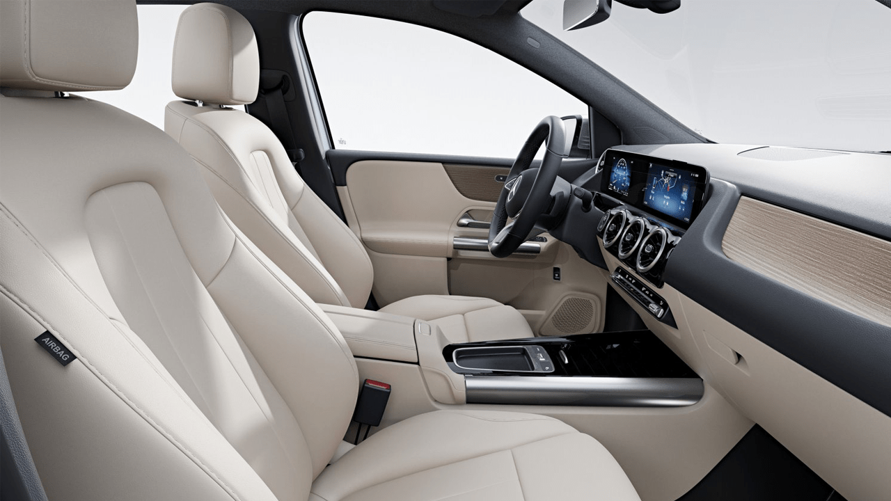 Vue intérieur de la Mercedes Classe B