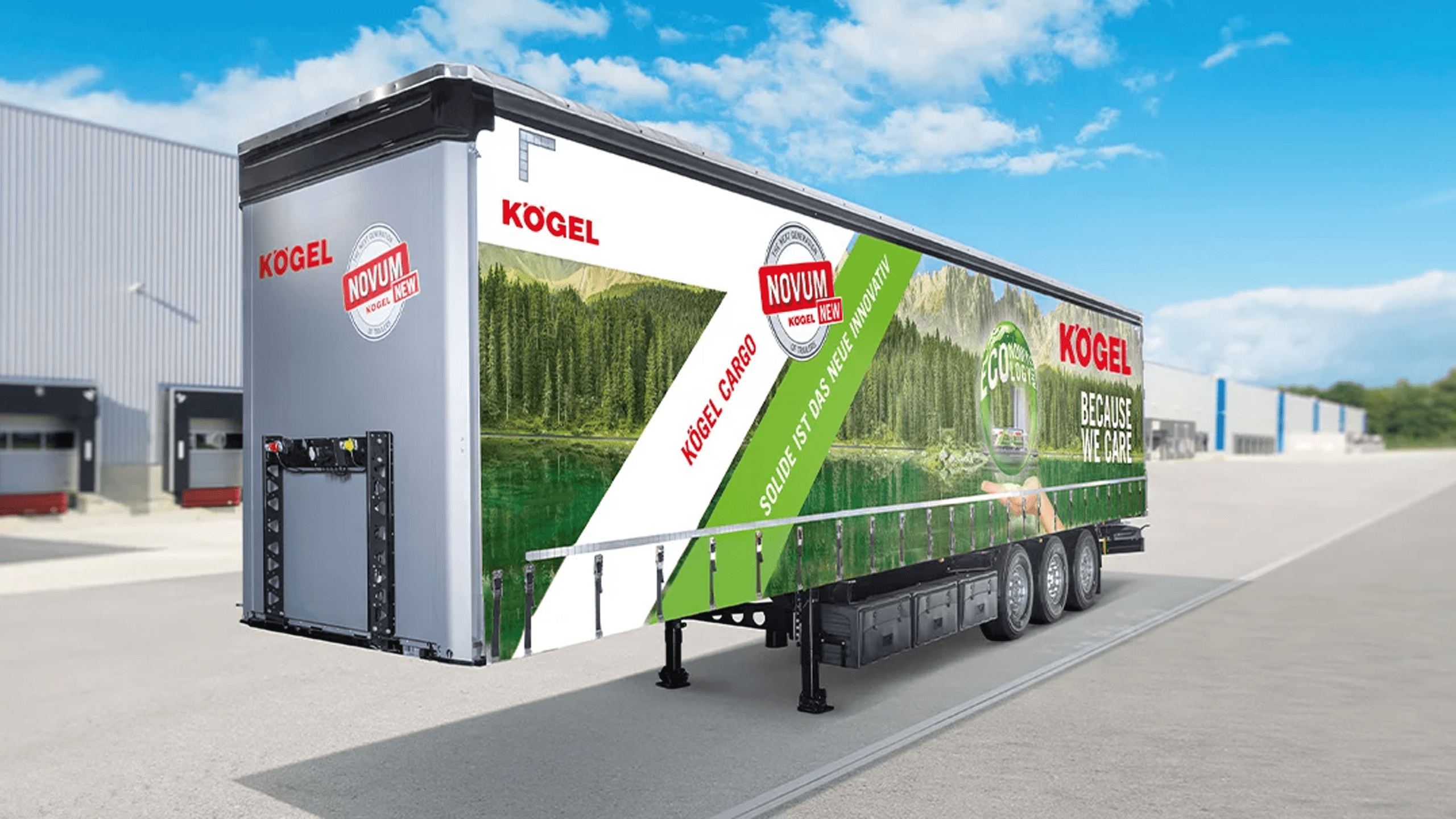 Modèle 3D de la remorque Kögel PLSC