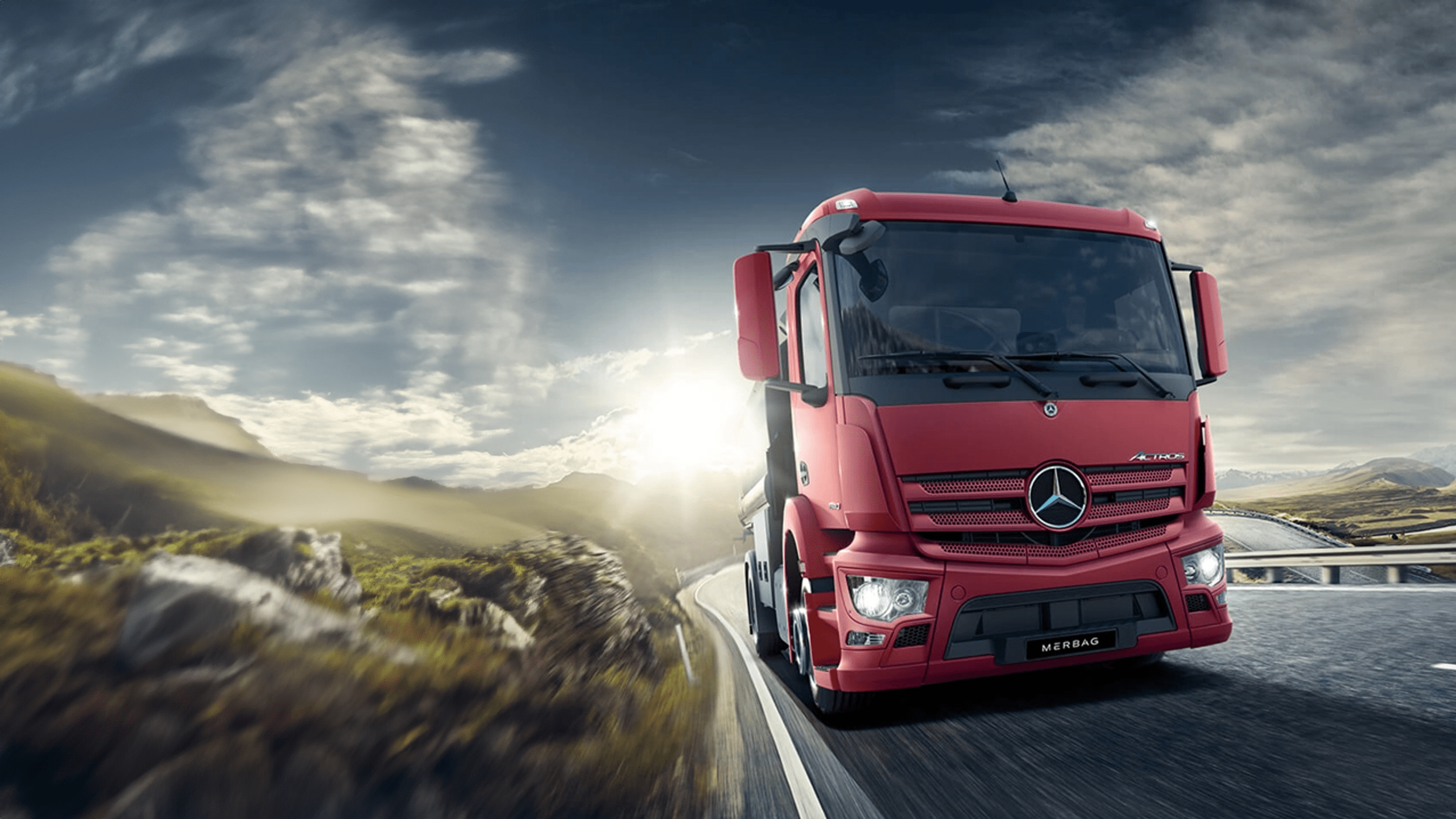 Actros en finition rouge