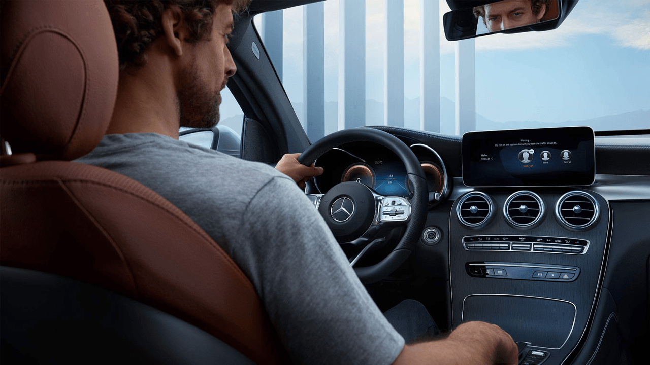 Vue place conducteur GLC Coupé