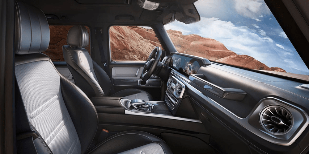 Vue habitacle avant Classe G