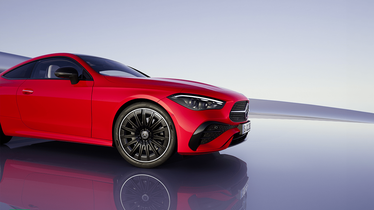 CLE Coupé en finition rouge