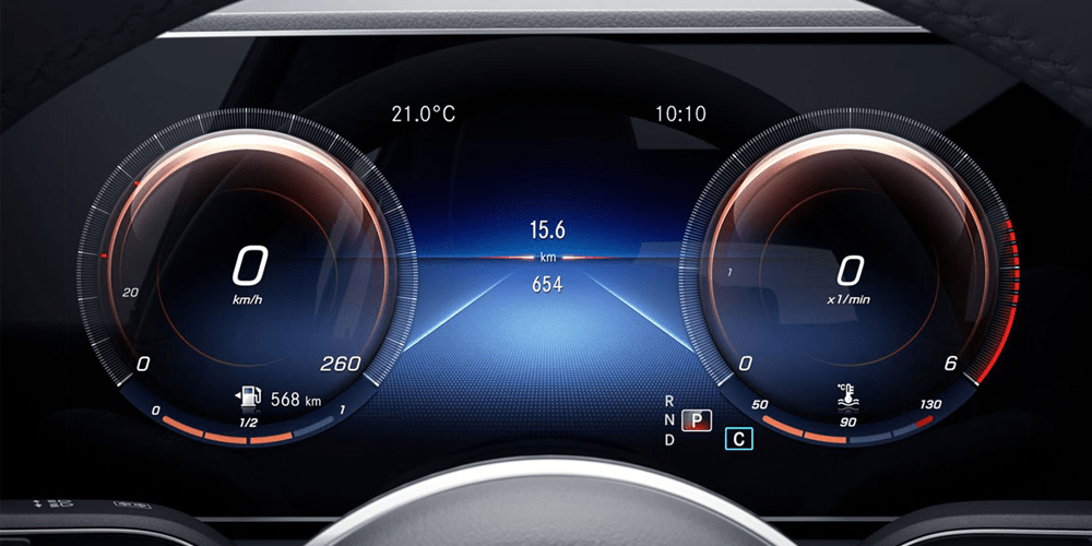 Écran multimédia du Mercedes GLE