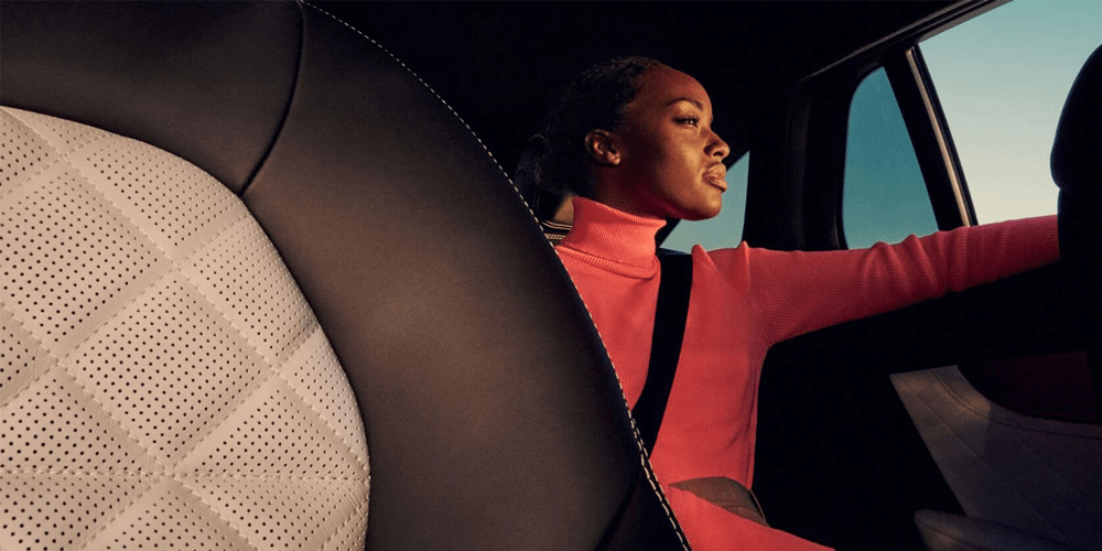 Vue habitacle intérieur EQC