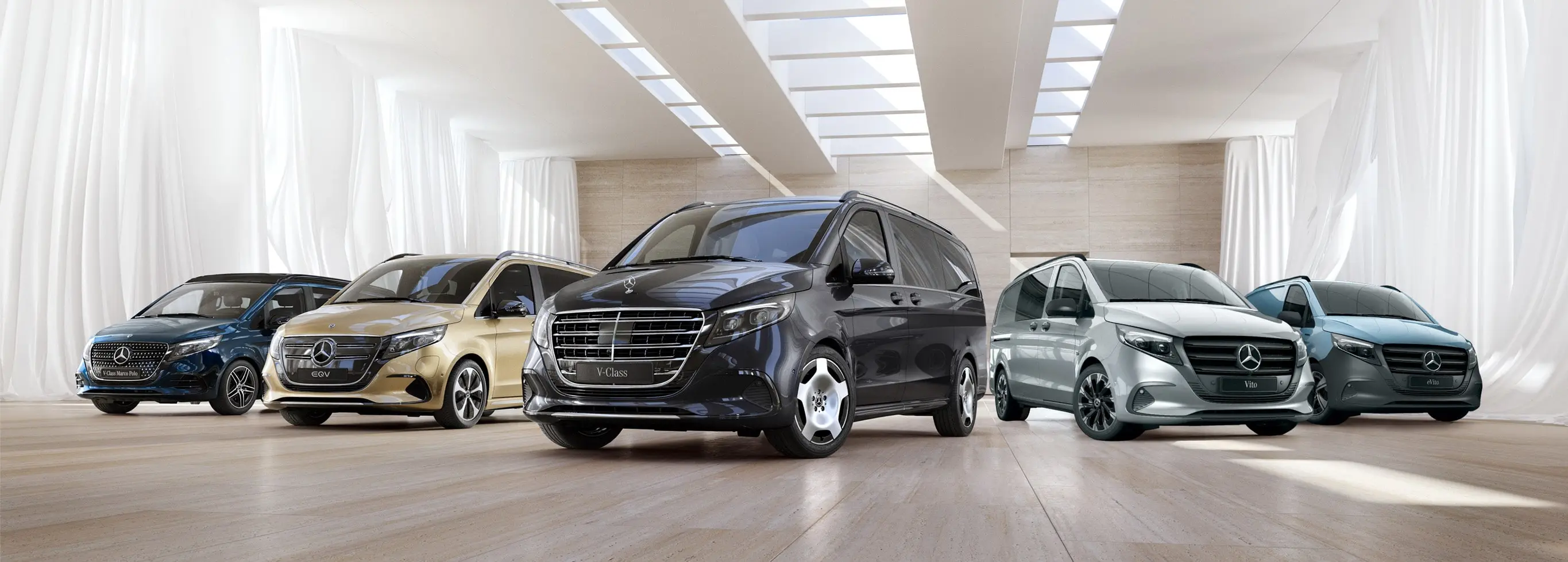 Différents modèles Mercedes-Benz 