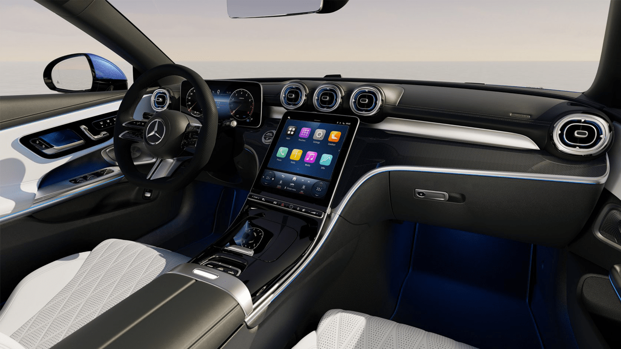 Aperçu habitacle avant Mercedes CLE Cabriolet