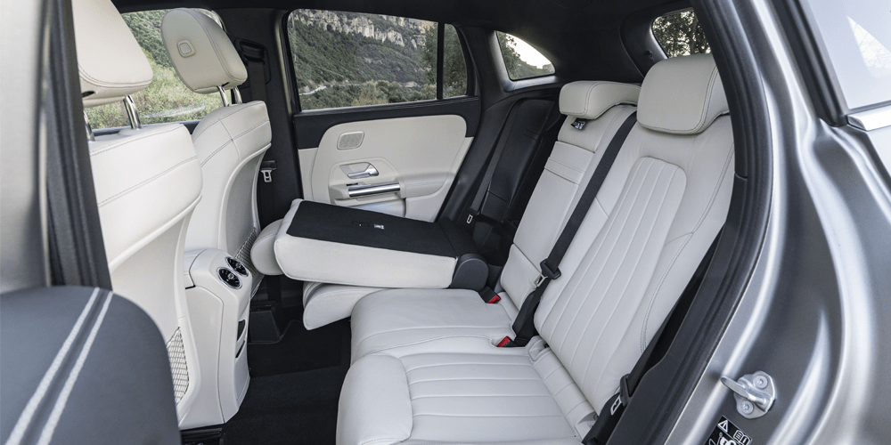 Vue banquette arrière Mercedes GLA