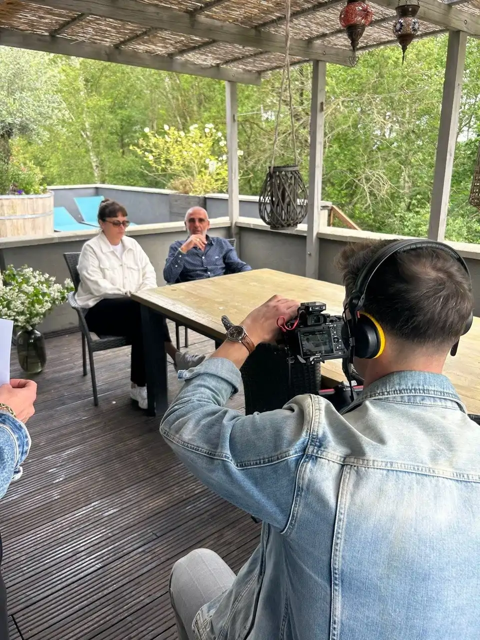 Coulisses de l'interview