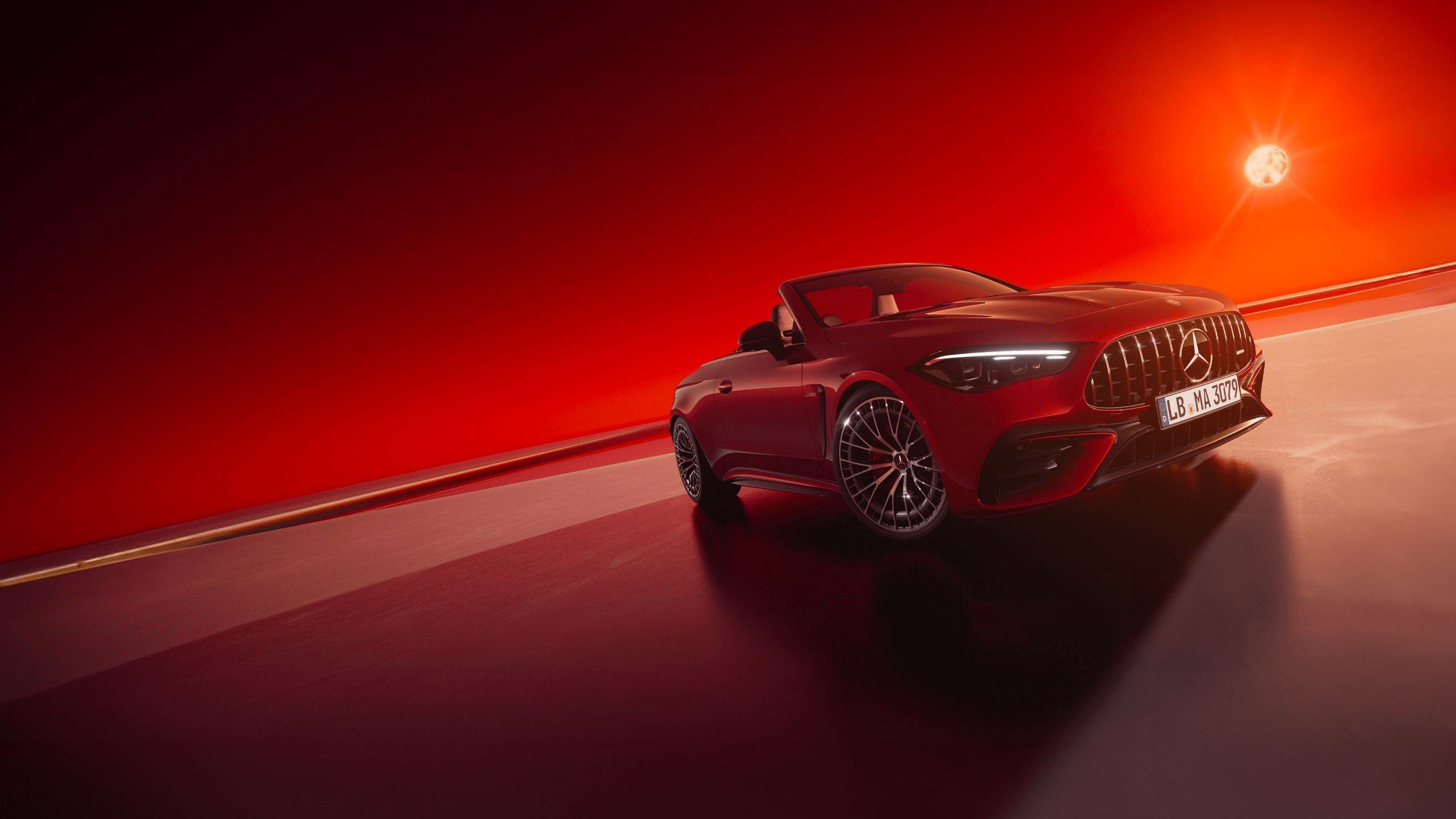 Mercedes-AMG CLE 53 4MATIC+ Cabriolet en finition rouge