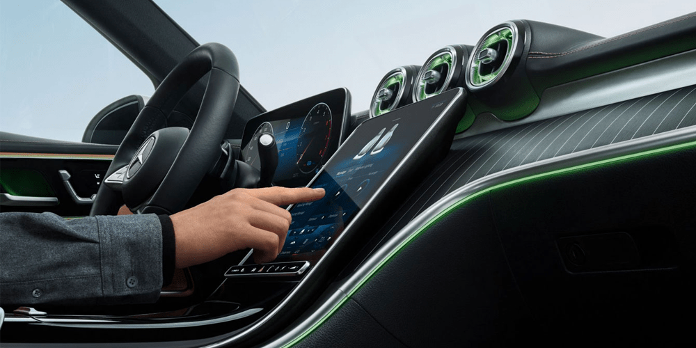 Vue habitacle avant Mercedes Classe C Break