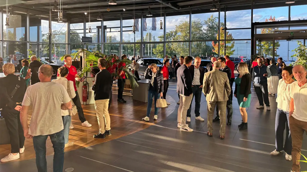 Invités de la soirée Mercedes CLA