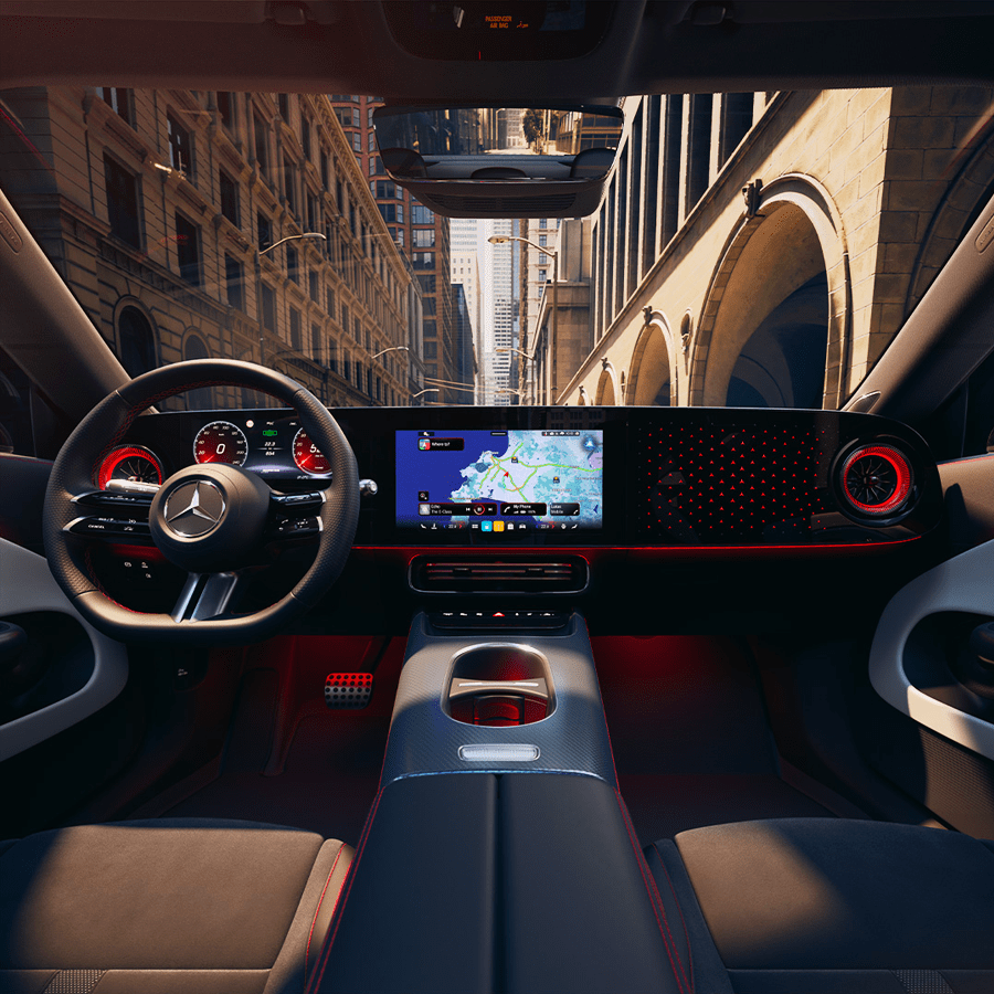 Habitacle avant du Mercedes CLA