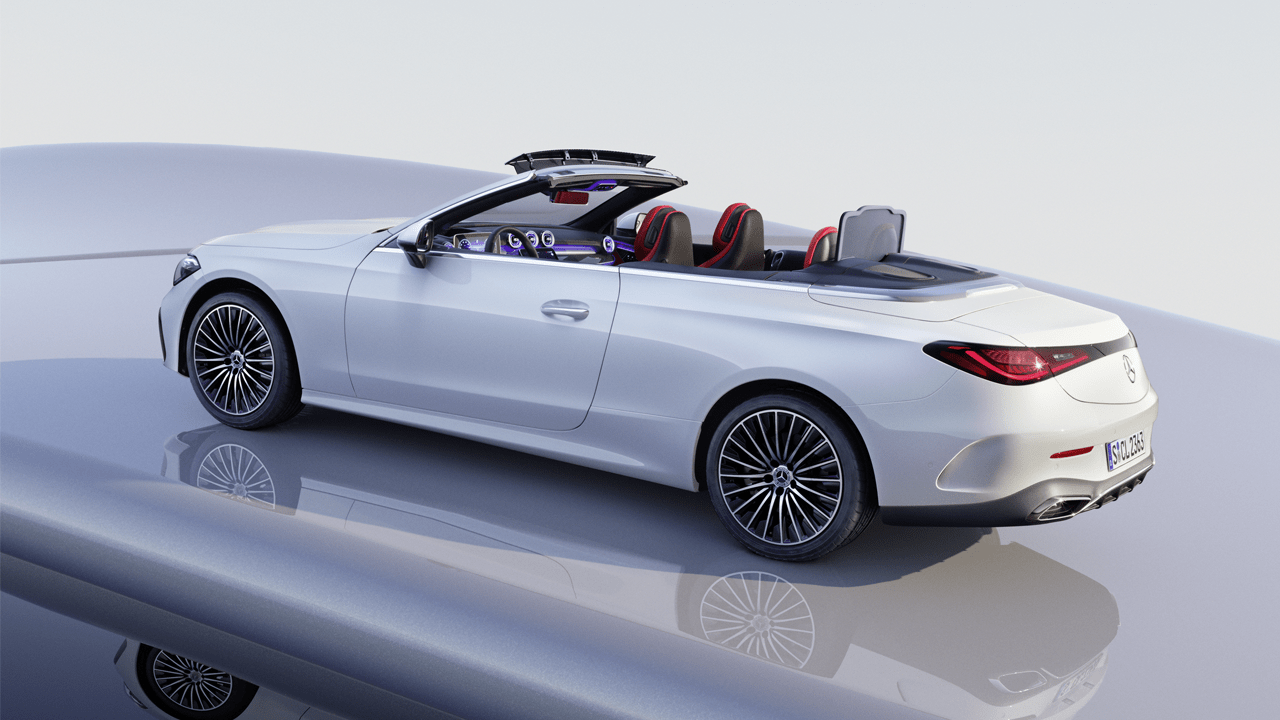 Mercedes CLE Cabriolet en finition blanche