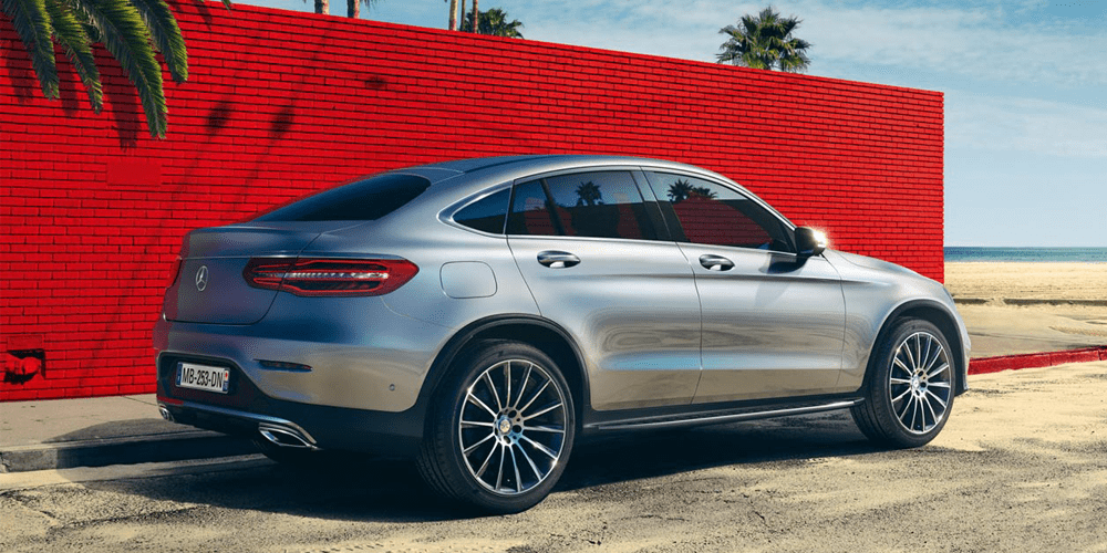 Mercedes GLC Coupé en bord de plage