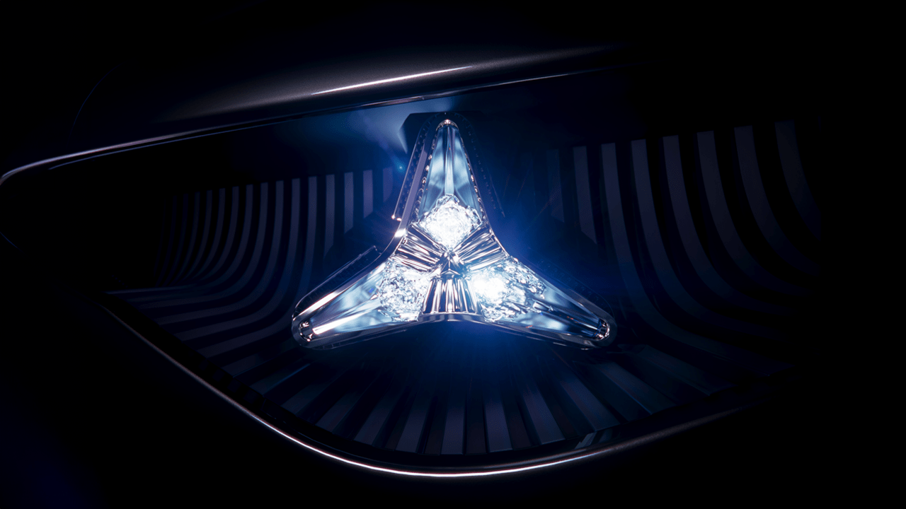 Logo Mercedes-Benz retro-éclairé
