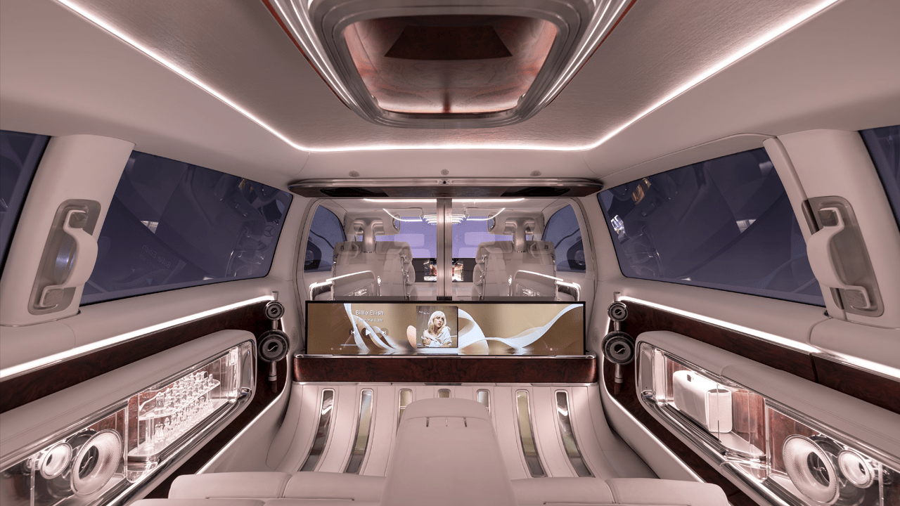 Habitacle du Mercedes Vision V