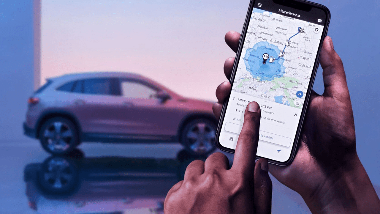 Aperçu de la planification de trajet sur smartphone