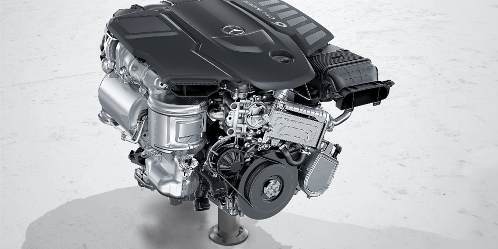 Visuel du moteur de la Mercedes Classe S