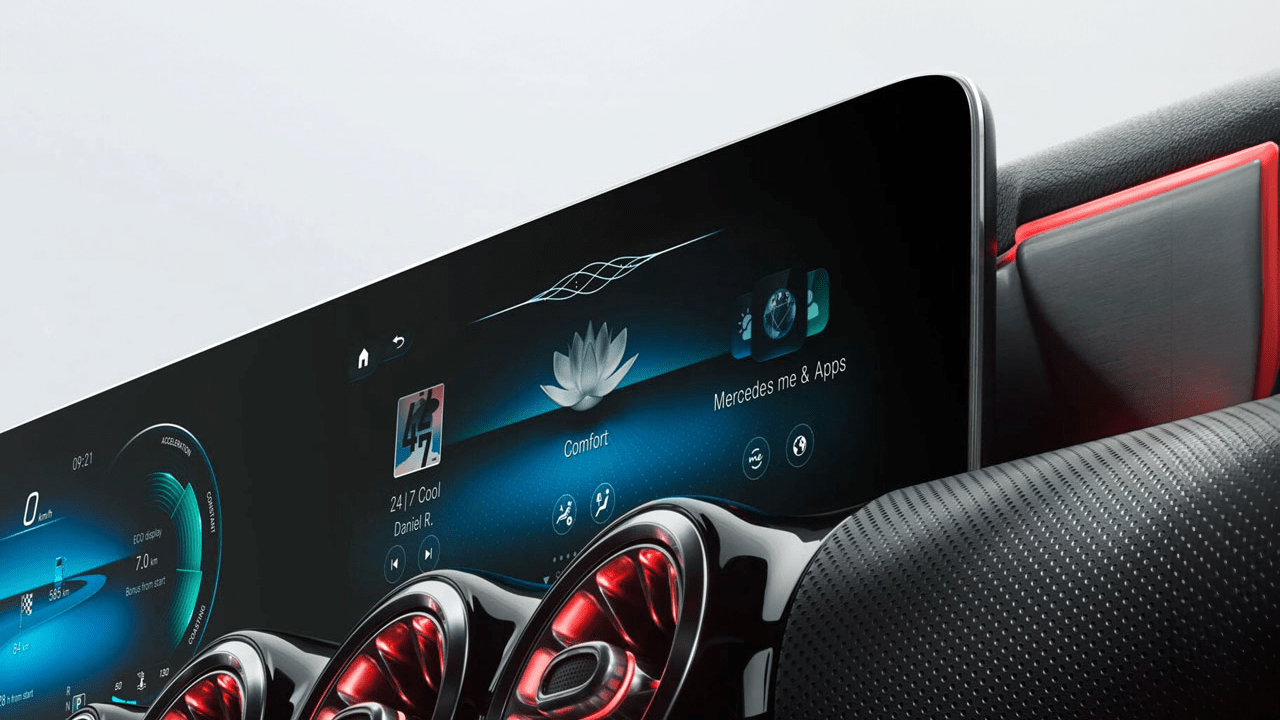 Tableau de bord de la Mercedes-Benz Classe A Berline