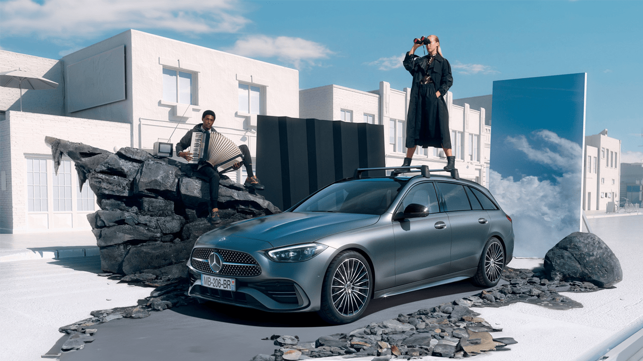 Mercedes Classe C Break en finition grise