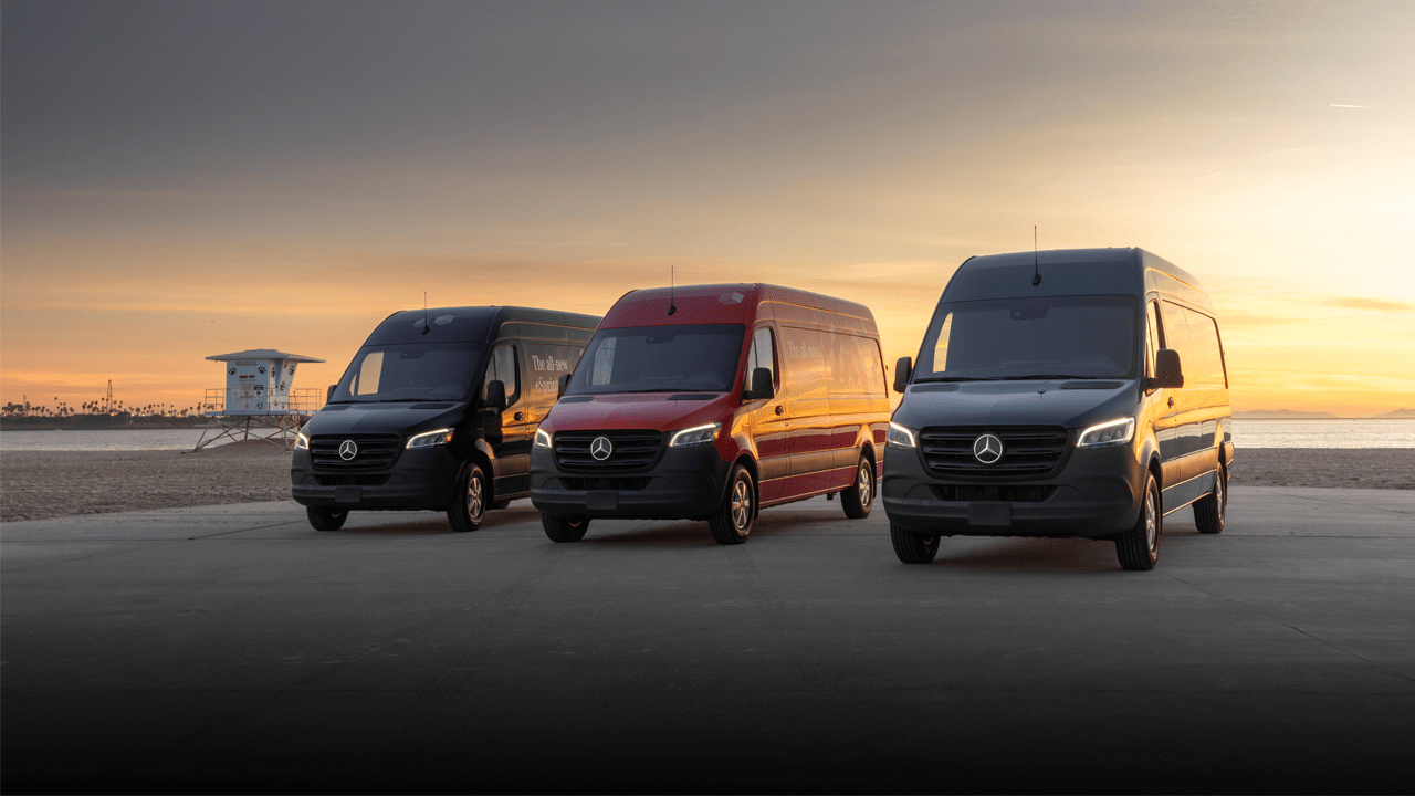 Trois Mercedes eSprinter