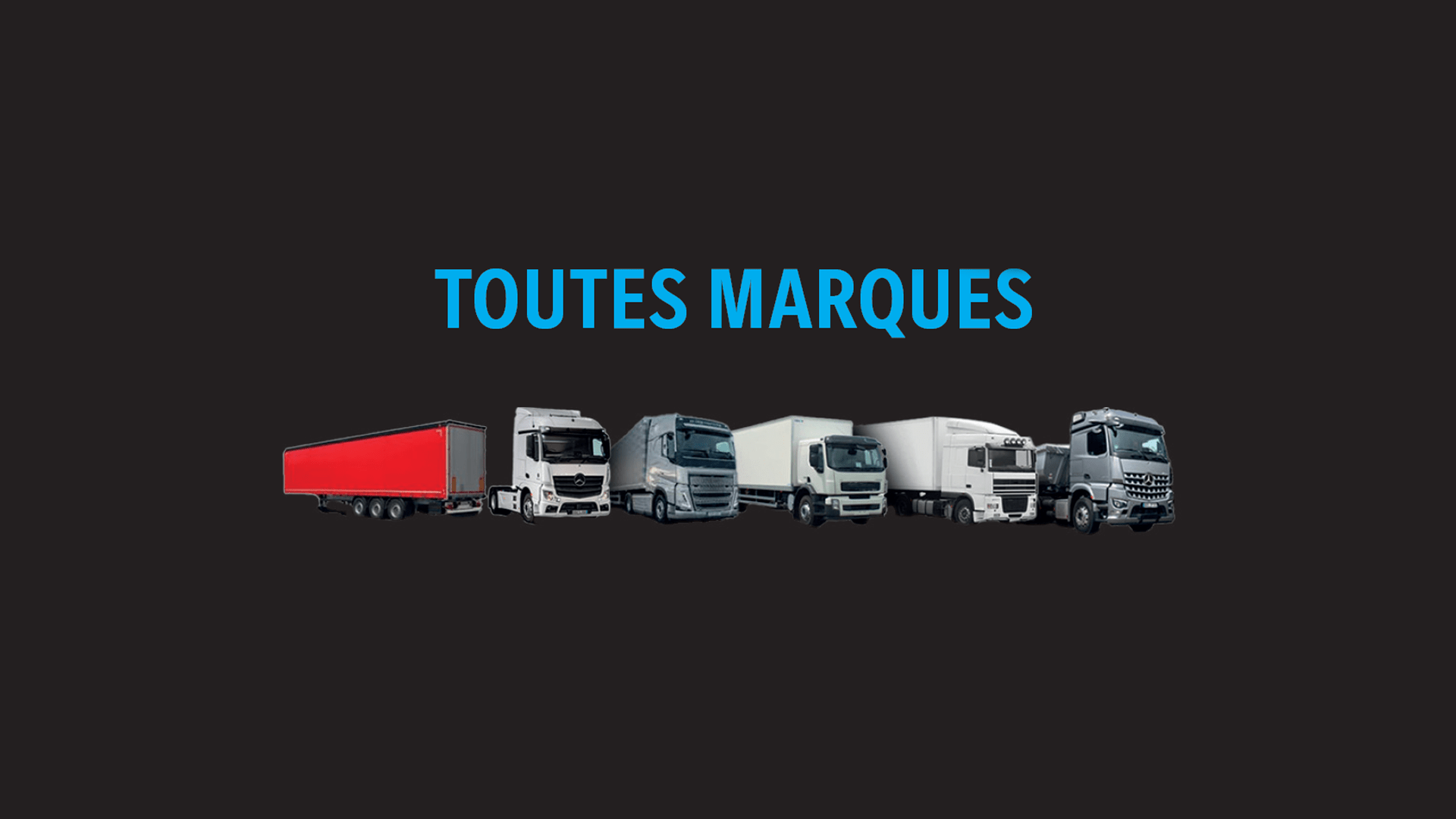 Bannière SelecTrucks reprises de camions