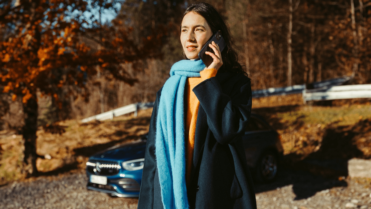 Femme au téléphone