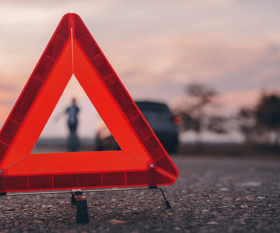 Triangle de signalisation accident Mercedes