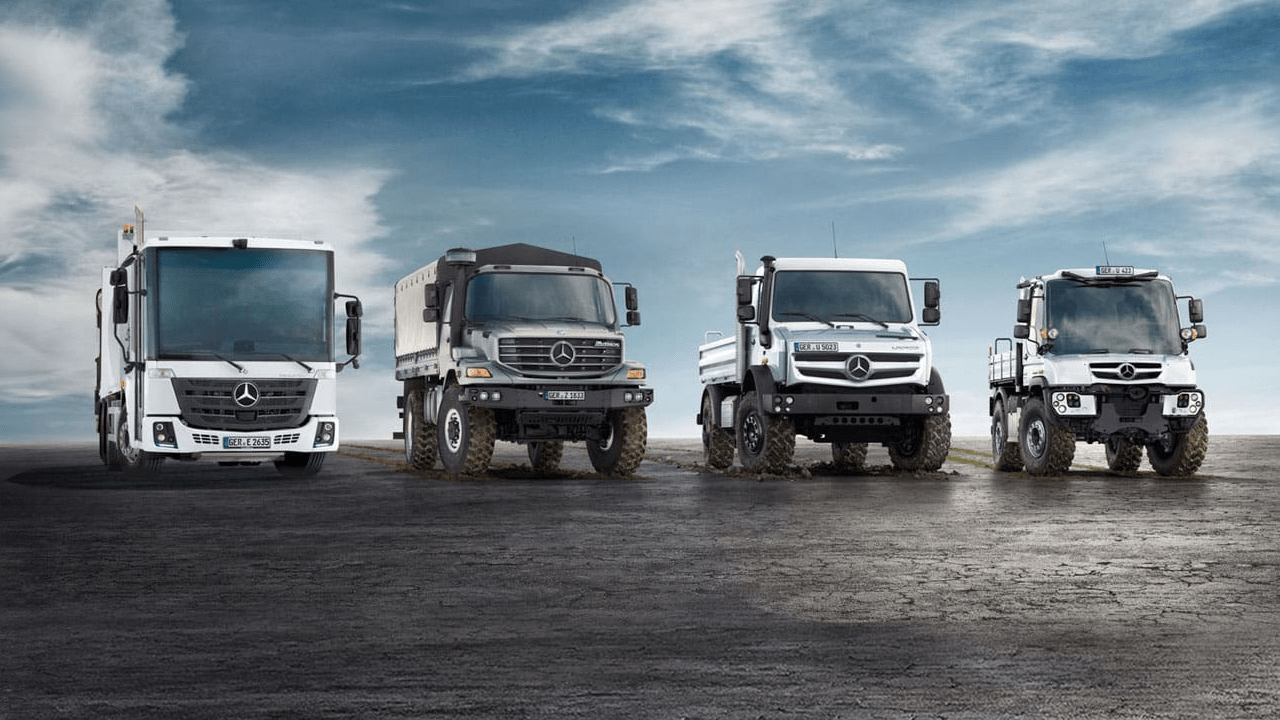 Aperçu de la gamme de camions spéciaux Mercedes-Benz