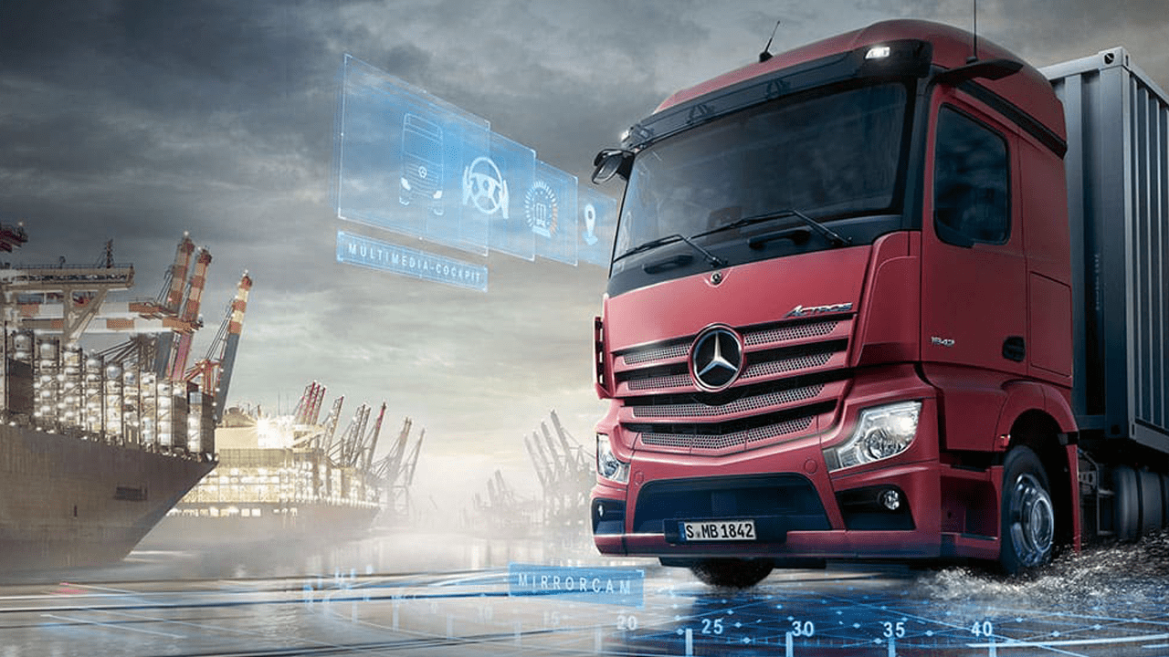 Actros en fintion rouge