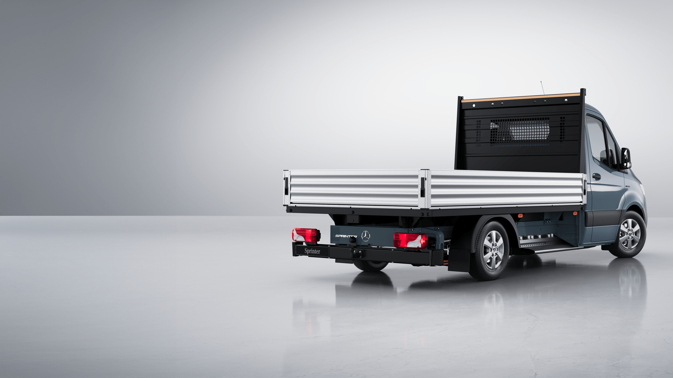 Vue arrière du nouveau eSprinter châssis