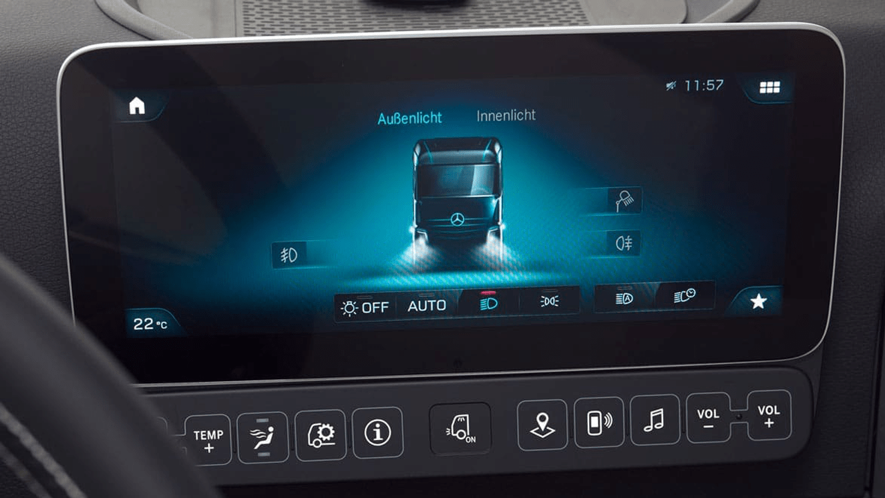 Aperçu écran multimédia Actros