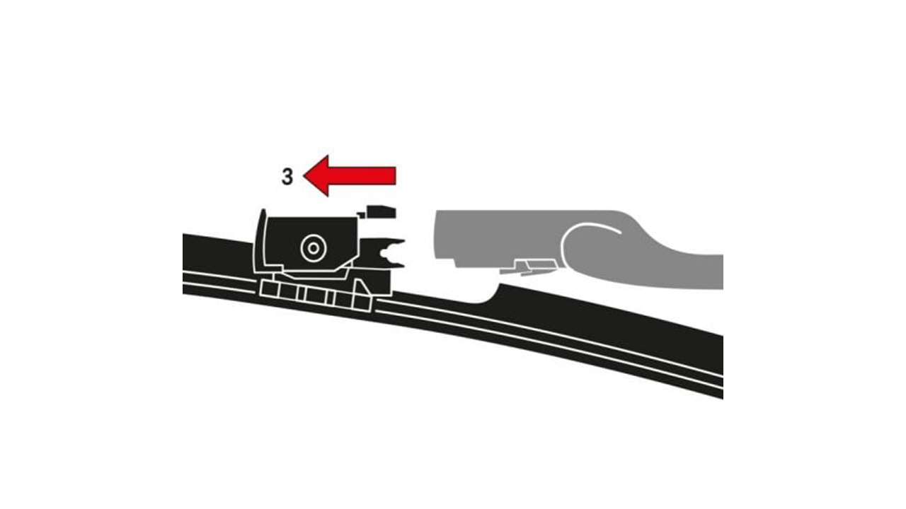 Schéma de démontage de l'essuie-glace