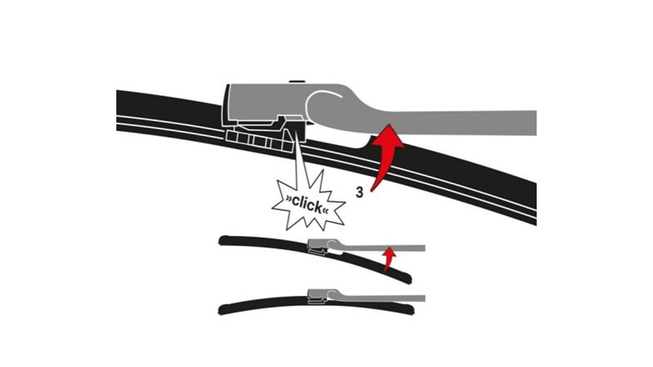 Schéma de montage d'essuie-glace