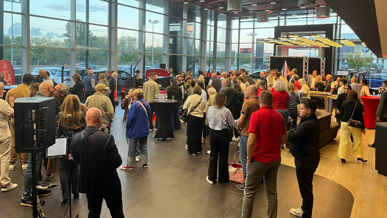 Invités de la soirée Mercedes Benz Thionville