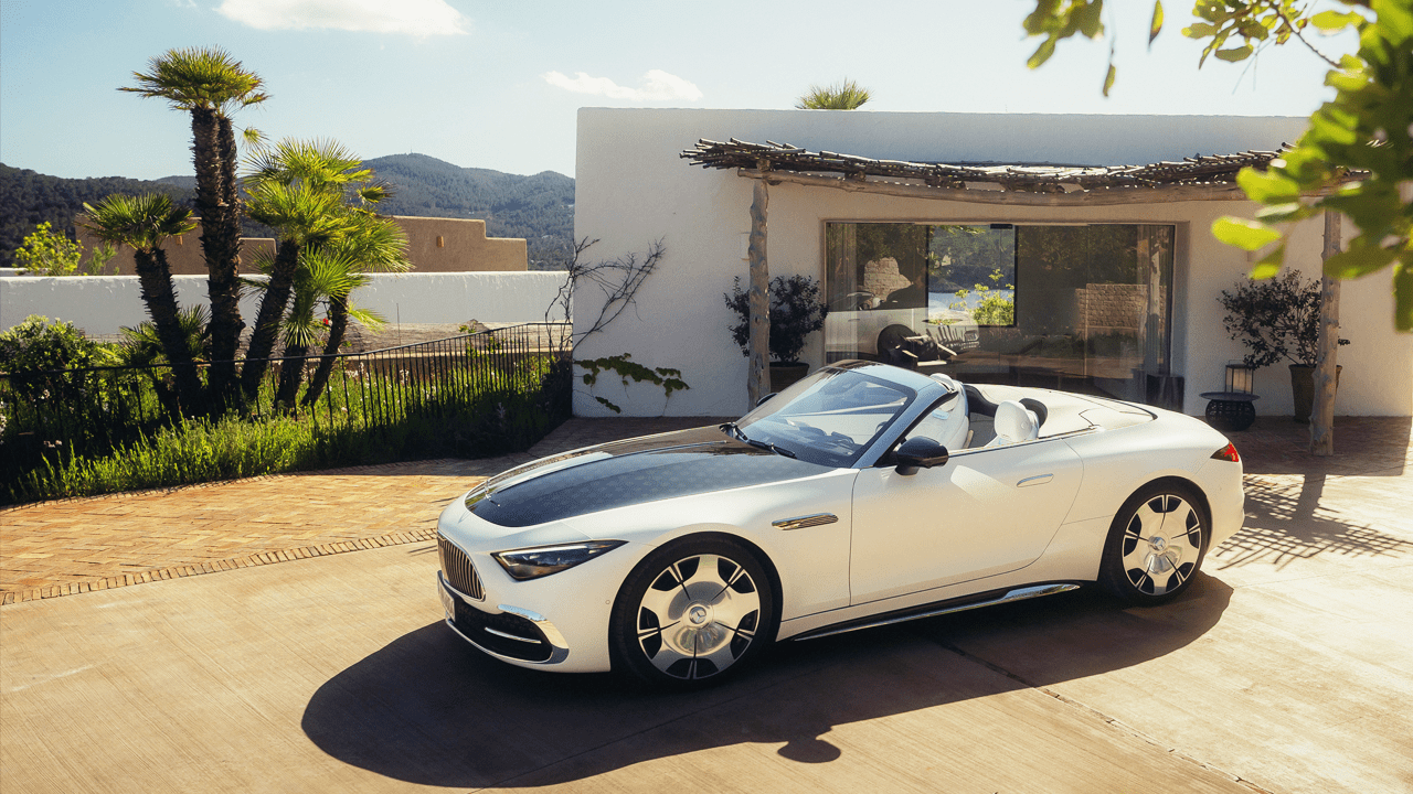 Mercedes Maybach SL 680 Blanche