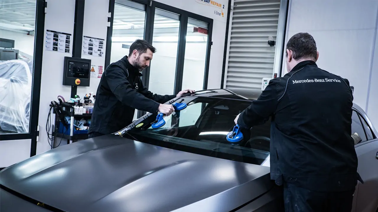 Remplacement de pare-brise dans les ateliers Kroely