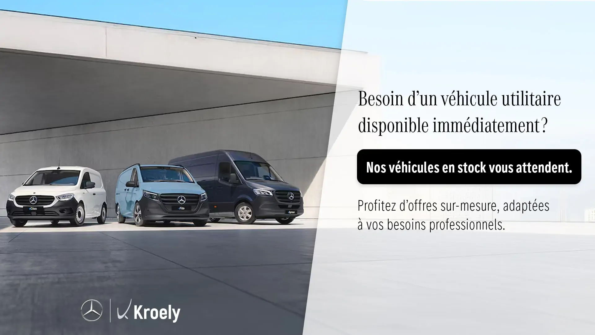 Découvrez nos utilitaires Mercedes-Benz neufs en stock !